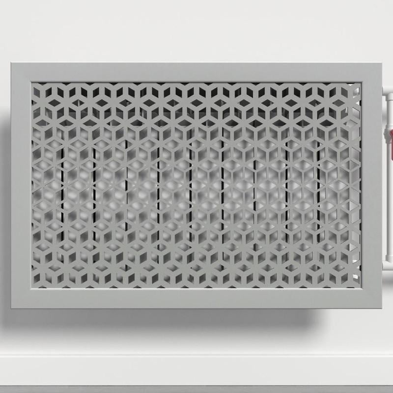 Решетка-экран на батарею SMARTWOOD 900 мм Серый Бетон (R20053109)