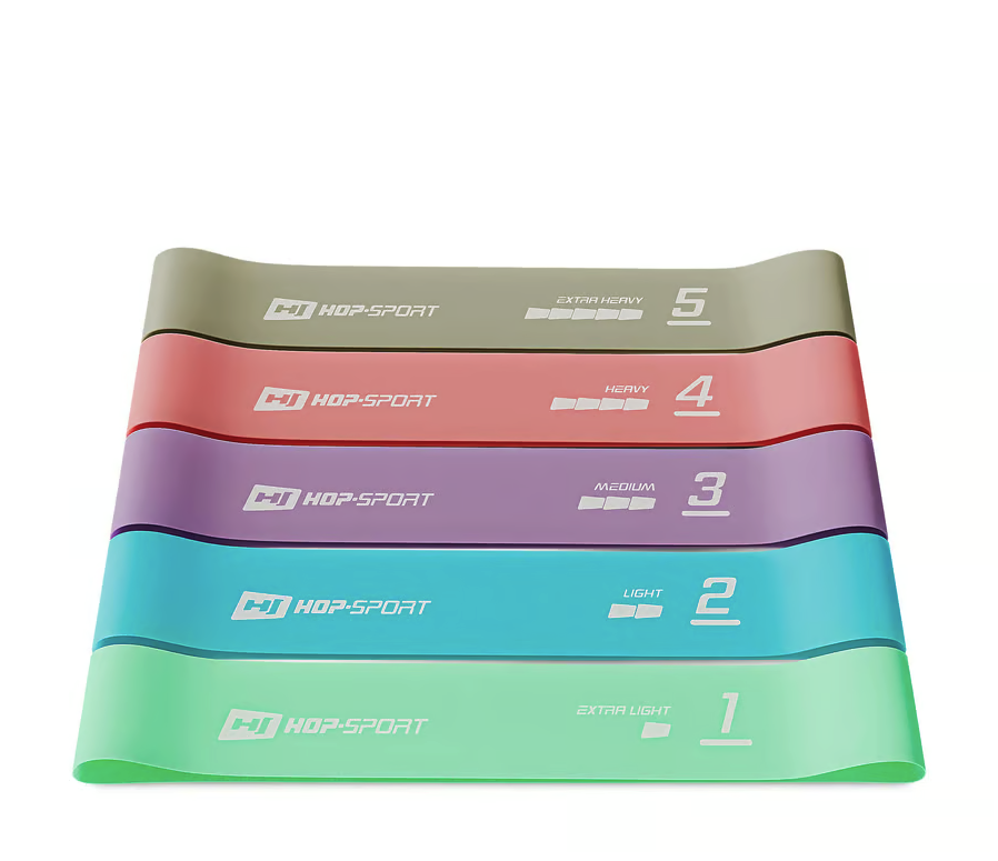 Набор резинок для фитнеса Hop-Sport HS-L650RLL 600x50 мм Разноцветный (4942) Набор резинок для фитнеса Hop-Sport HS-L650RLL 600x50 мм Разноцветный (4942)