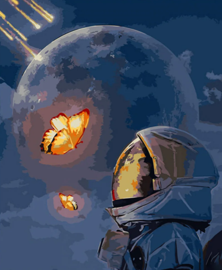 Картина по номерам Strateg Космическая жизнь 40x50 см (GS731)