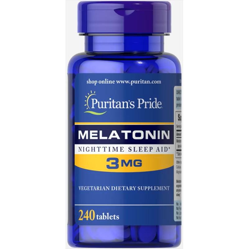 Мелатонин Puritan's Pride Melatonin 3 mg 240 таблеток