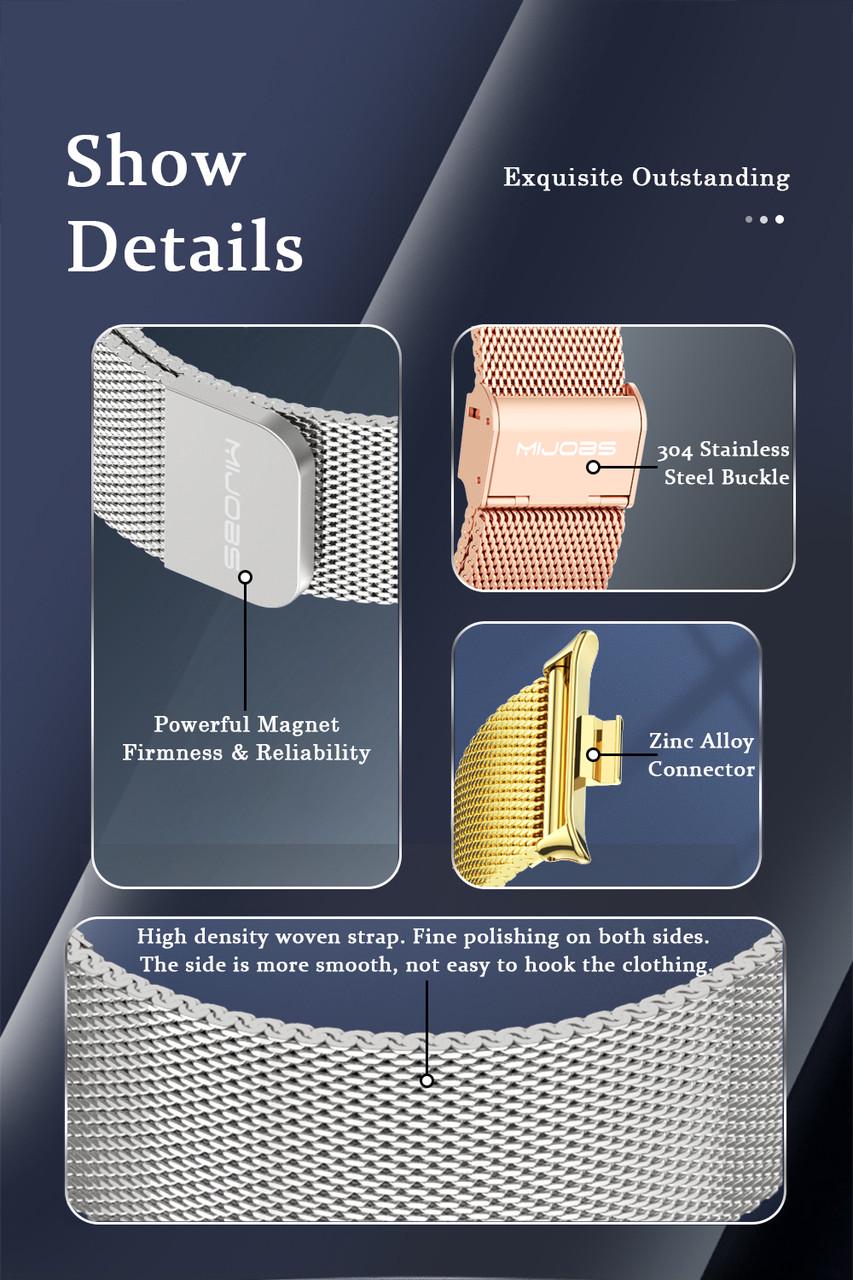 Ремешок для Redmi Watch 5 Xiaomi Mijobs регулируемая длина Серебряный (2744197279) - фото 2 Ремешок для Redmi Watch 5 Xiaomi Mijobs регулируемая длина Серебряный (2744197279) - фото 2