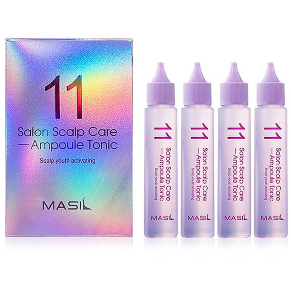 Тоник для кожи головы Masil 11 Salon Scalp Care Ampoule Tonic ампульный 30 мл 4 шт. (1736191717)