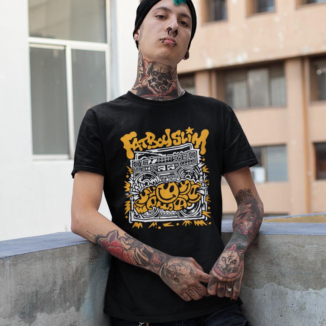 Футболка мужская Fatboy Slim Y R All The Music 3XL Черный (00000006747)