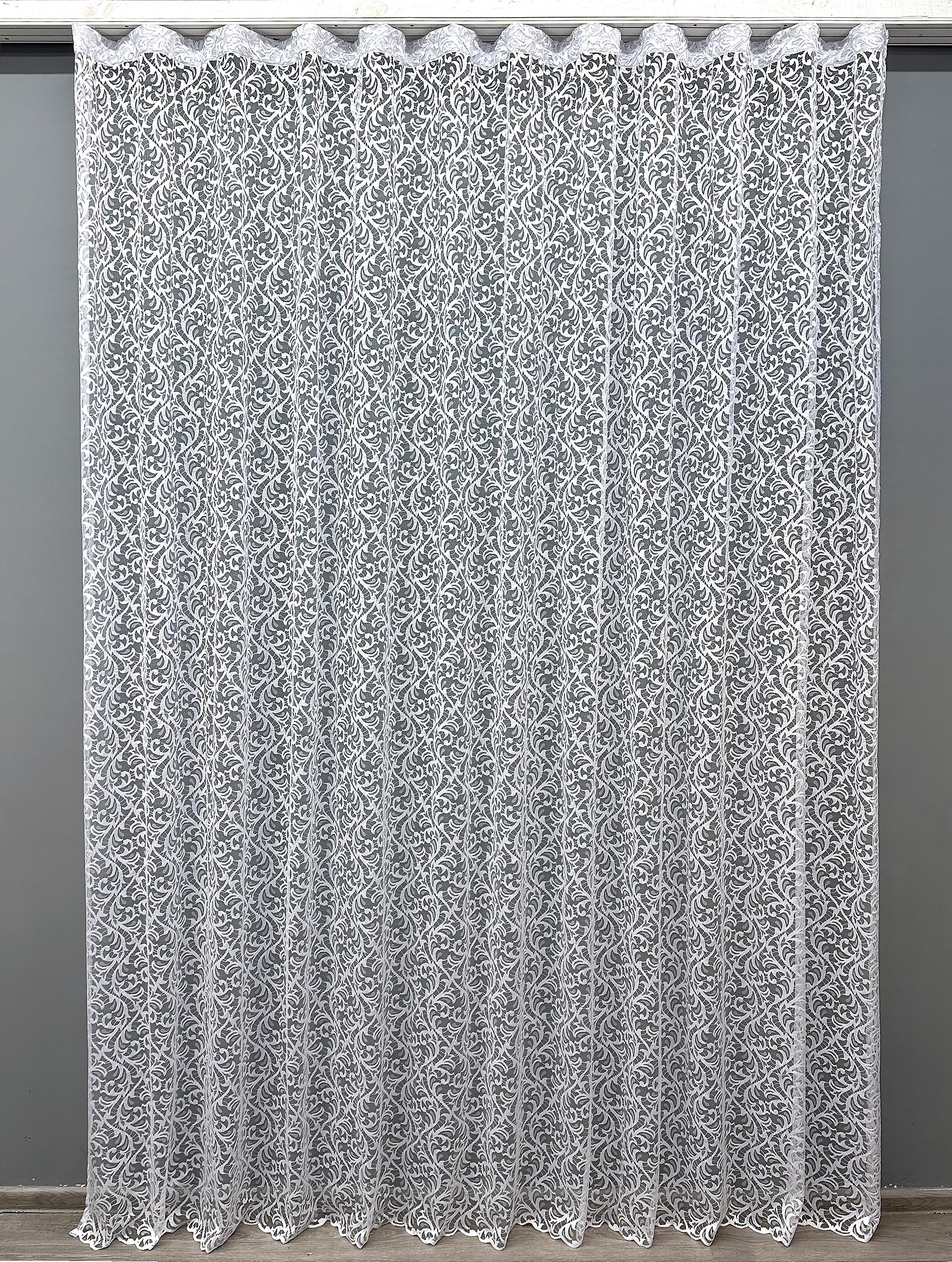 Тюль VR-Textil 1586т Гипюр 300х270 см Белый (42-0546)