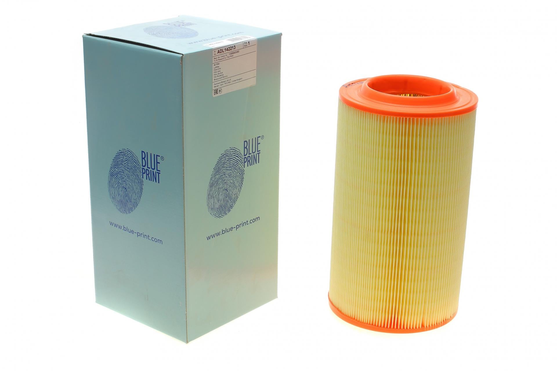 Фильтр воздушный BLUE PRINT для Fiat Ducato 2,2/2,3/3,0 JTD/HDI 06- (ADL142213)