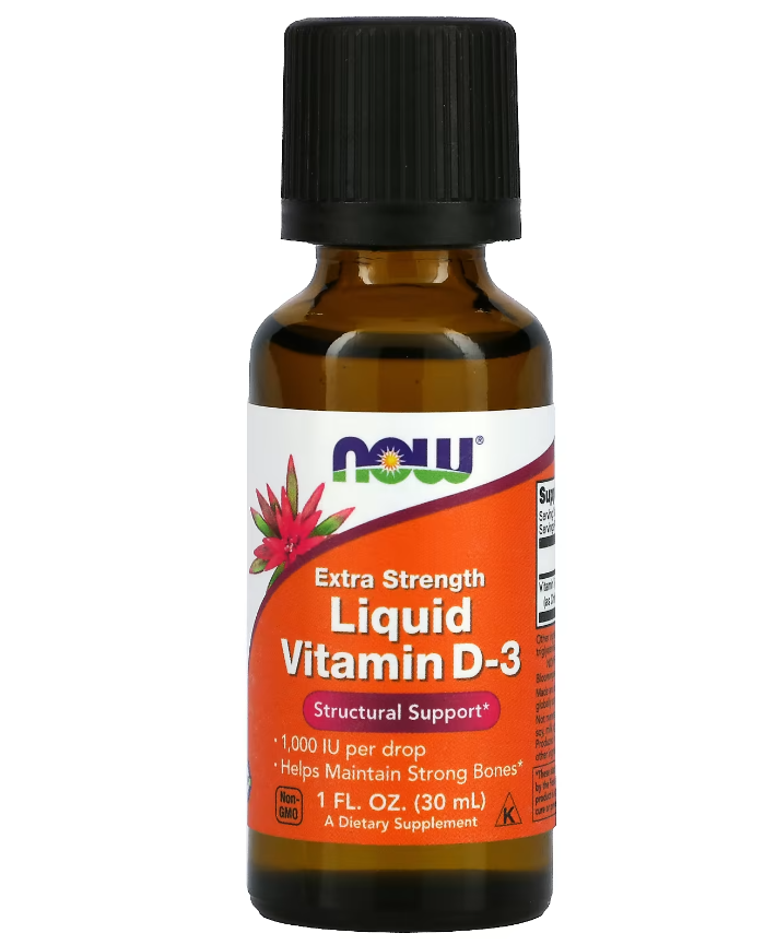 ᐉ Витамин D NOW Foods Vitamin D3 Extra Strength 30 мл