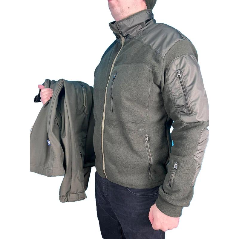 Куртка Soft Shell з фліс кофтою Pancer Protection р. 50 Олива (357557350) - фото 9