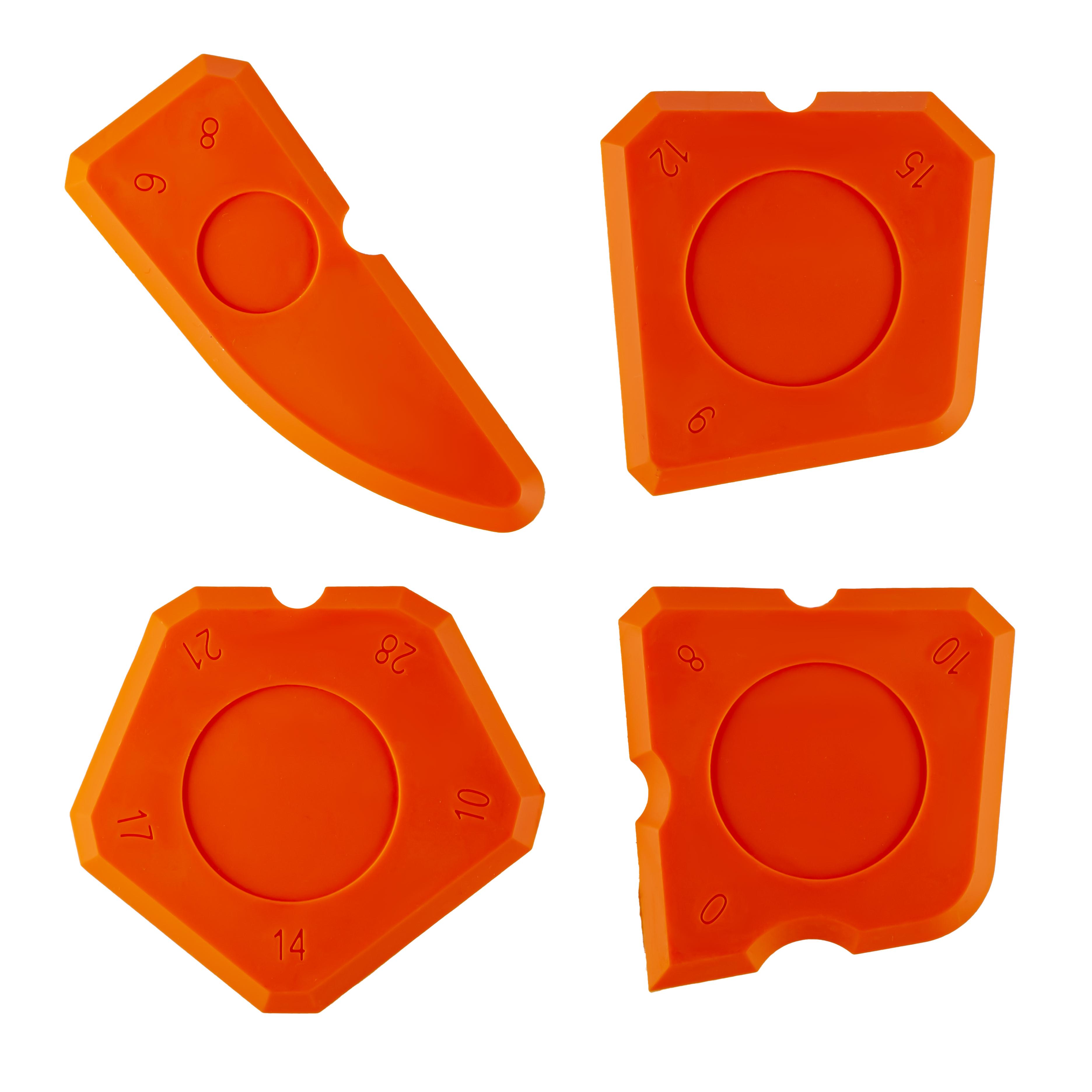 Набір шпателів для силікону Polax 4 шт. (100-463)