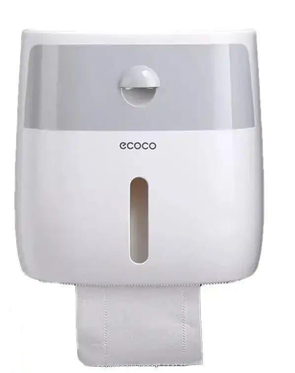 Держатель Towel Holder для туалетной бумаги и бумажных полотенец настенный с полкой для телефона пластиковый (AA2-2)