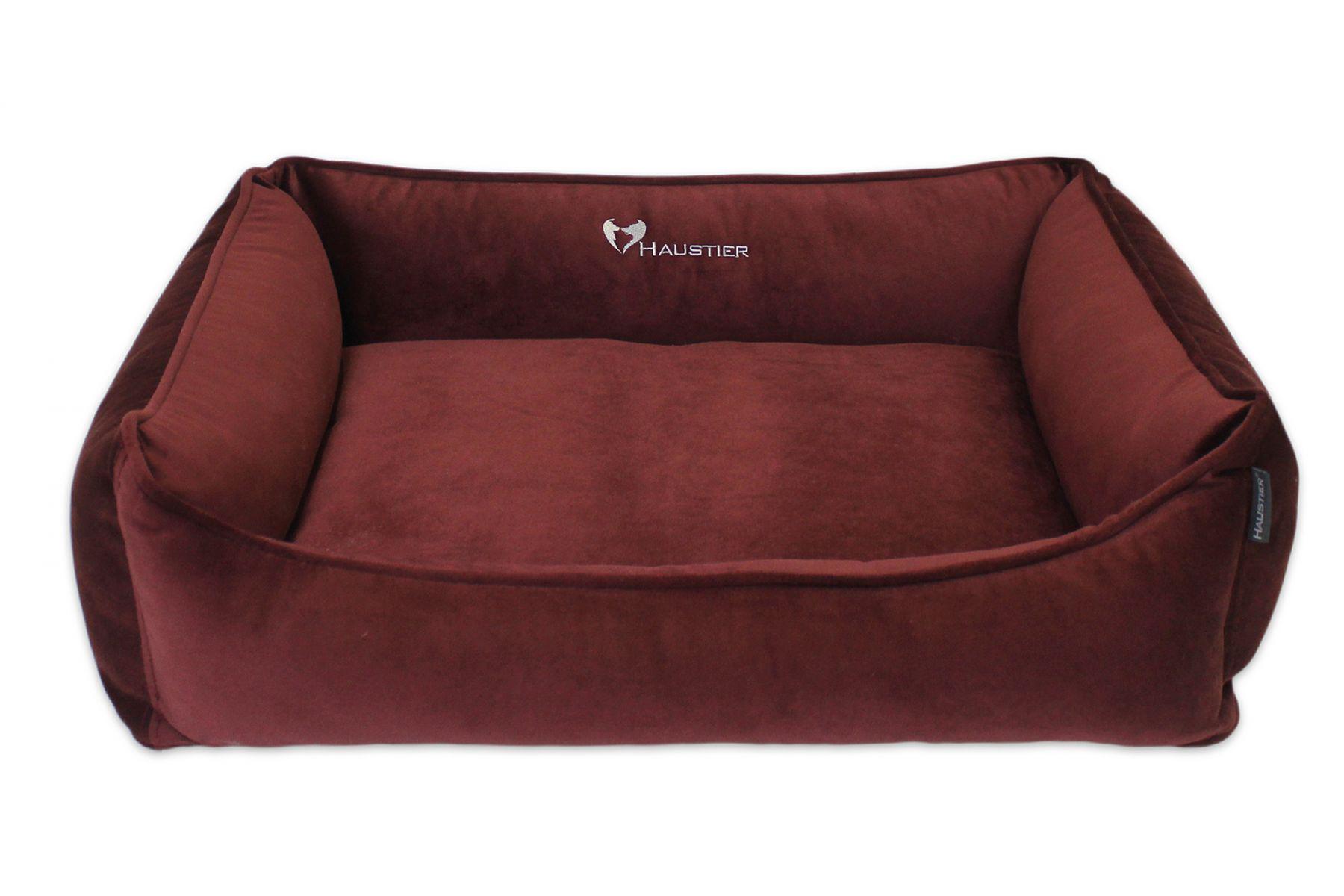 Лежак для собак та котів Haustier Sweet Dreams Bordo XXS 50x40x18 см (B6-8-048)