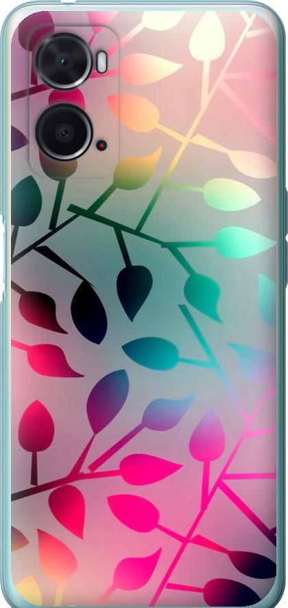 Чехол на Oppo A76 Листья (2235u-2760-42517)