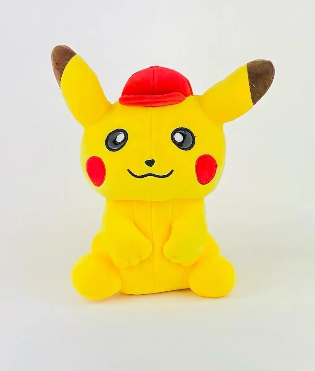 М'яка іграшка Сонечко Pokemon Detective Pikachu червона кепка (5787)