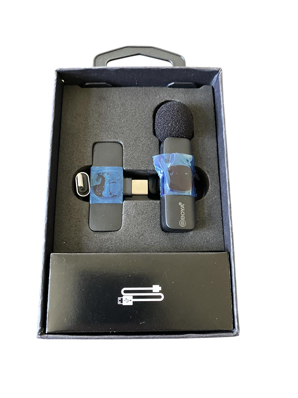 Микрофон петличный беспроводной Boya BY-MW3 Type-C/Lightning петличка для iPhone (2610606745)