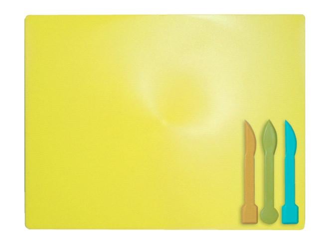 Дошка для пластиліну ZiBi 3 стека Жовтий (ZB.6910-08)