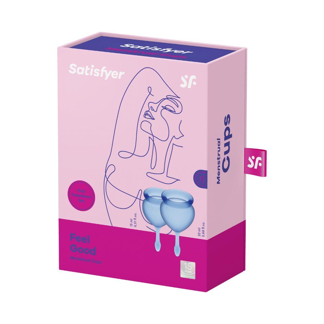 Менструальная чаша набор Feel Good Satisfyer Синий Менструальная чаша набор Feel Good Satisfyer Синий