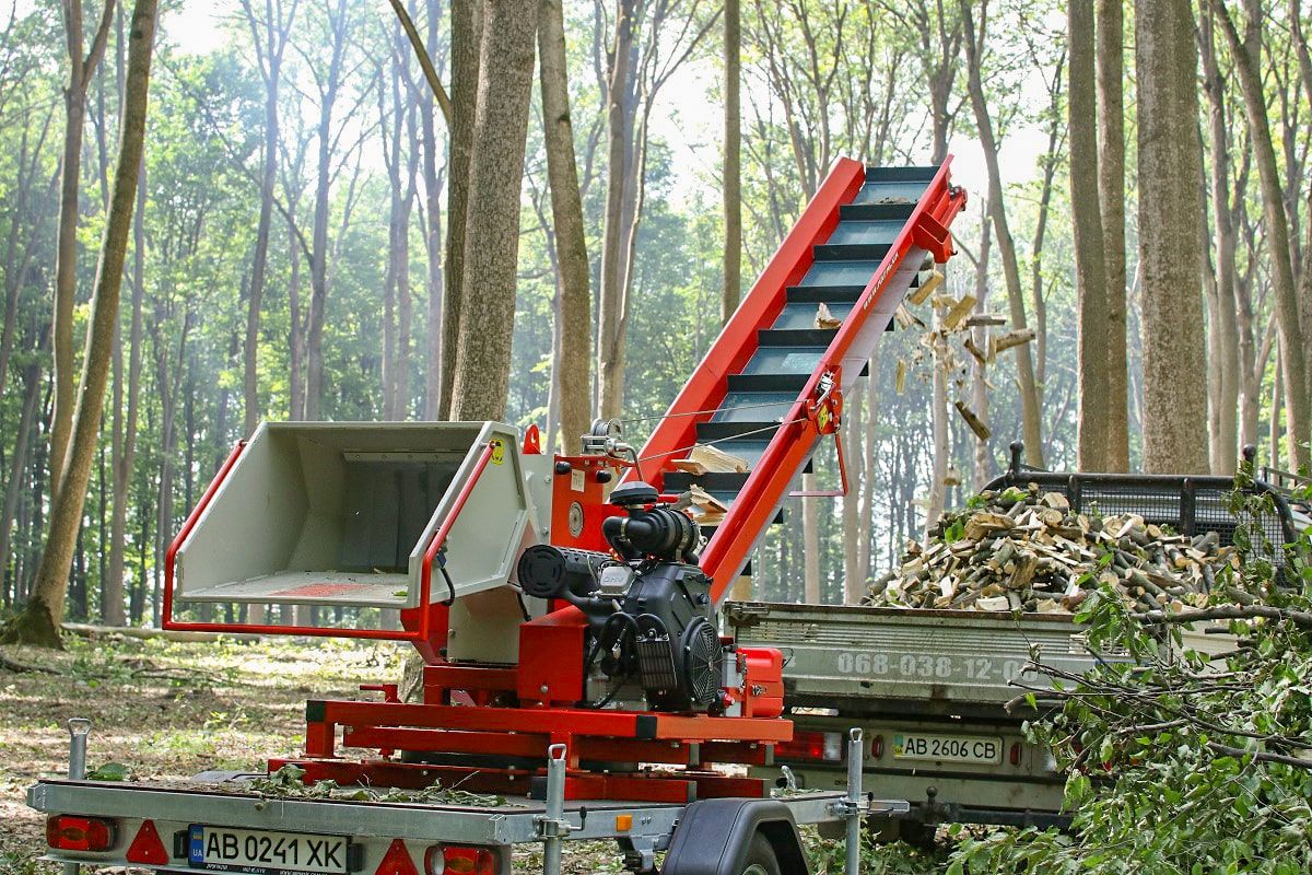 Подрібнювач гілок Arpal на шматки дров з бензиновим двигуном на причепі з поворотною платформою (АМ-200БД-К) - фото 19 Подрібнювач гілок Arpal на шматки дров з бензиновим двигуном на причепі з поворотною платформою (АМ-200БД-К) - фото 19