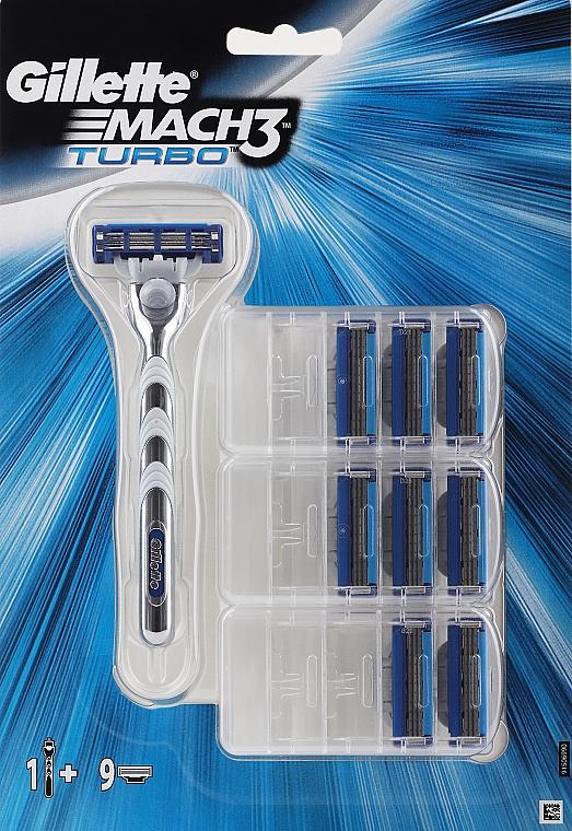 Бритва Gillette Mach 3 Turbo з 9 змінними касетами (13310874)
