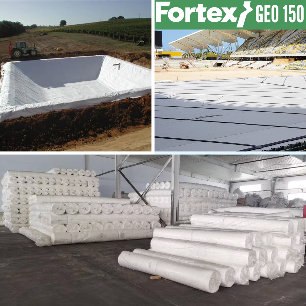 Геотекстиль нетканый Fortex Geo PP 150 г/м2 S13NW 6х100 м 600 м2 (391078) - фото 11 Геотекстиль нетканый Fortex Geo PP 150 г/м2 S13NW 6х100 м 600 м2 (391078) - фото 11