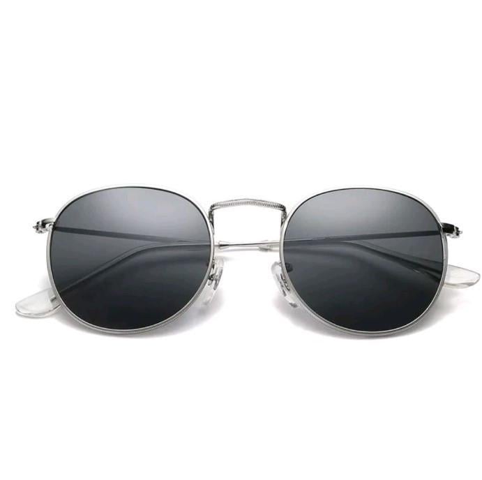 Солнцезащитные ретро очки в стиле Ray Ban Серый в серебре