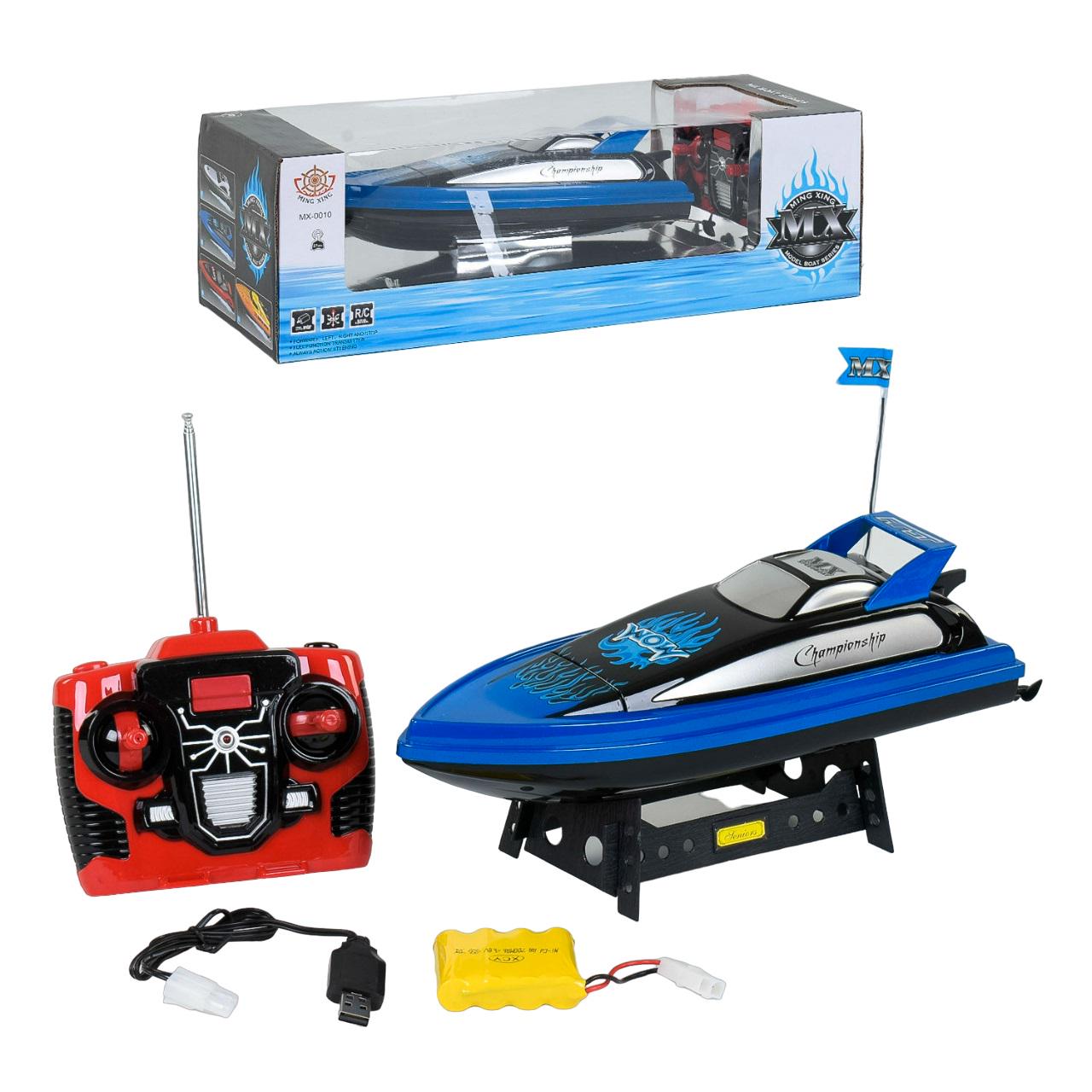 Катер на радіокеруванні ZHI MING XING із акумулятором 4,8V Blue (56379) - фото 2