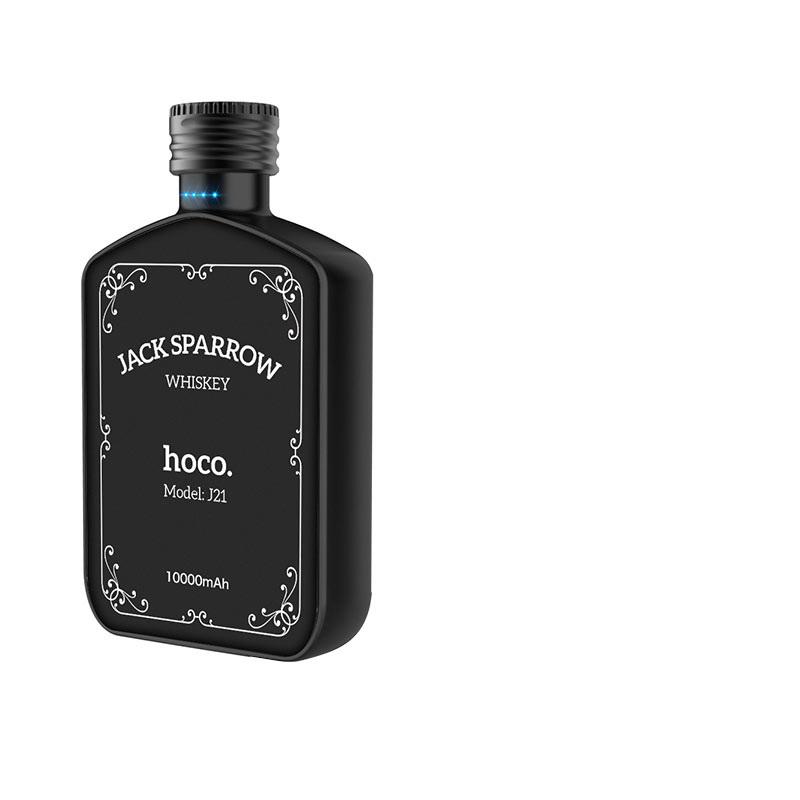 Павербанк Hoco J21 Vintage Wine 10000 mAh Whiskey Чорний (758597)