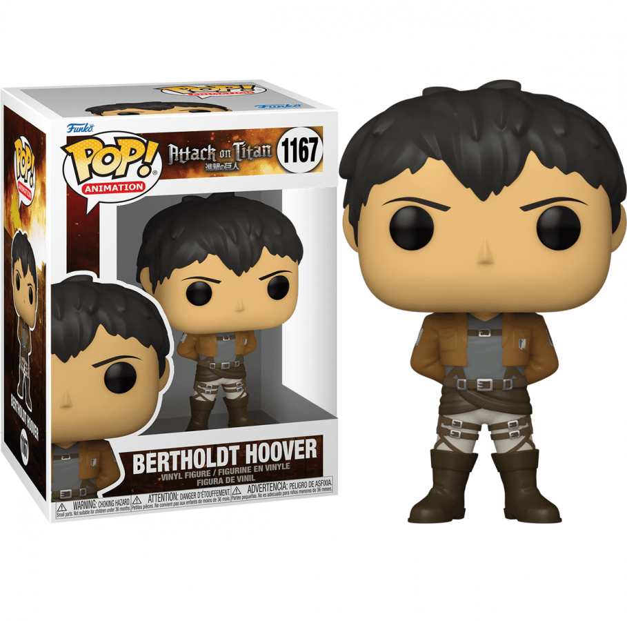 Дитяча ігрова фігурка Funko Pop Bertholdt Hoover Attack on Titan 10 см (AoT K1167) - фото 2