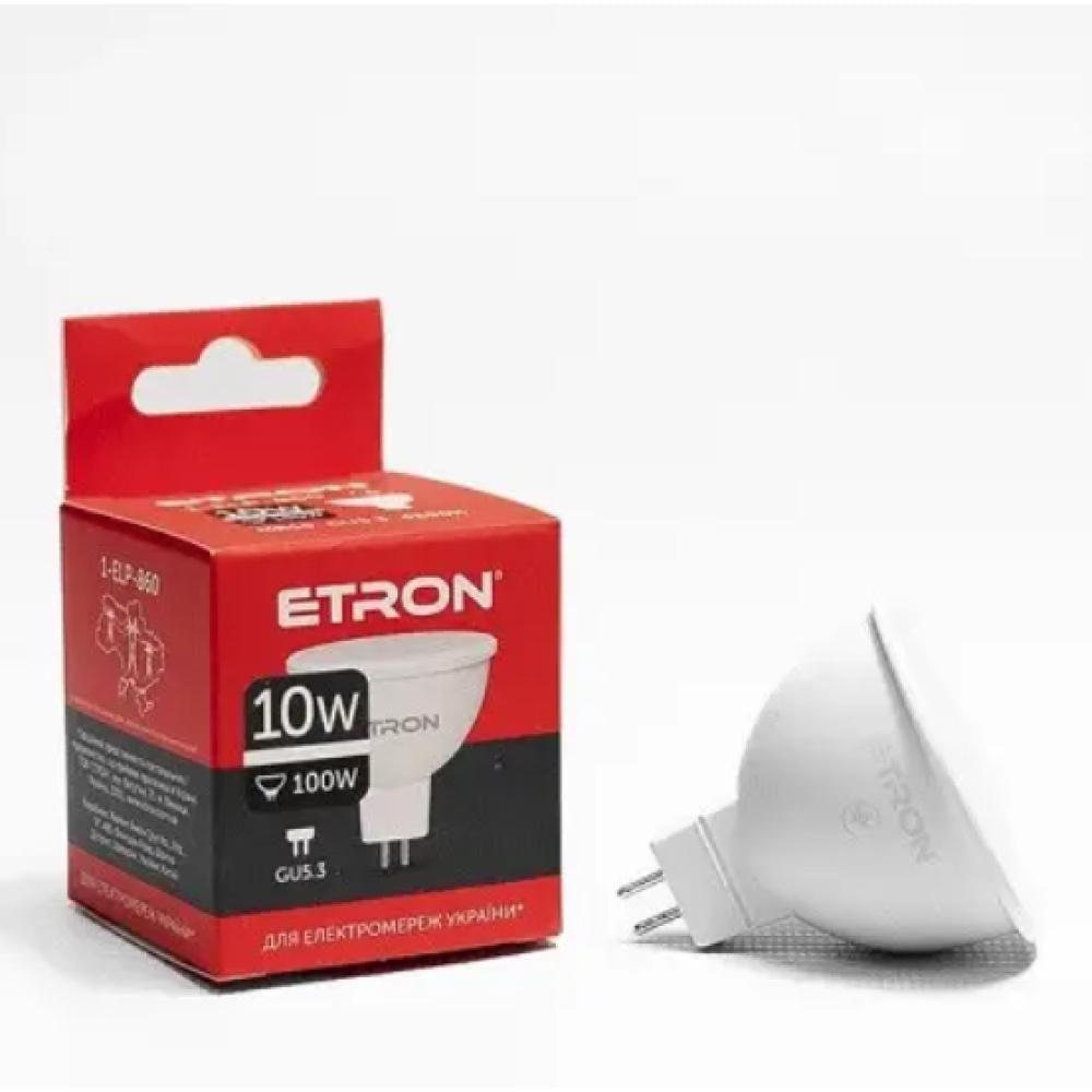 Світлодіодна лампа ETRON 10W MR16 4200K 220V GU5.3 Денний білий (1-ELP-860)