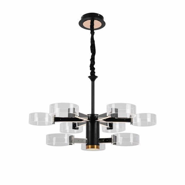 LED-люстра подвесная Sirius с круглыми плафонами 3000/6500К IP20 N 3705-6+3 98W Черный (28686304)