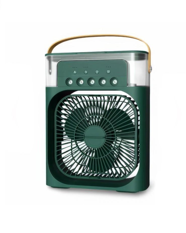 Вентилятор-увлажнитель Air Cooler Fan с LED-подсветкой Зеленый (30151231СER)