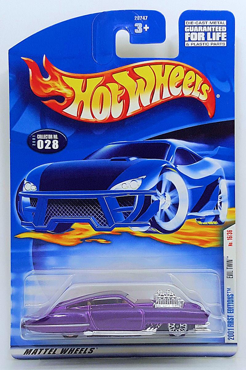 Игрушечная машинка Hot Wheels Evil Twin 40s Cadillac 2001 First Editions №028 (28747)