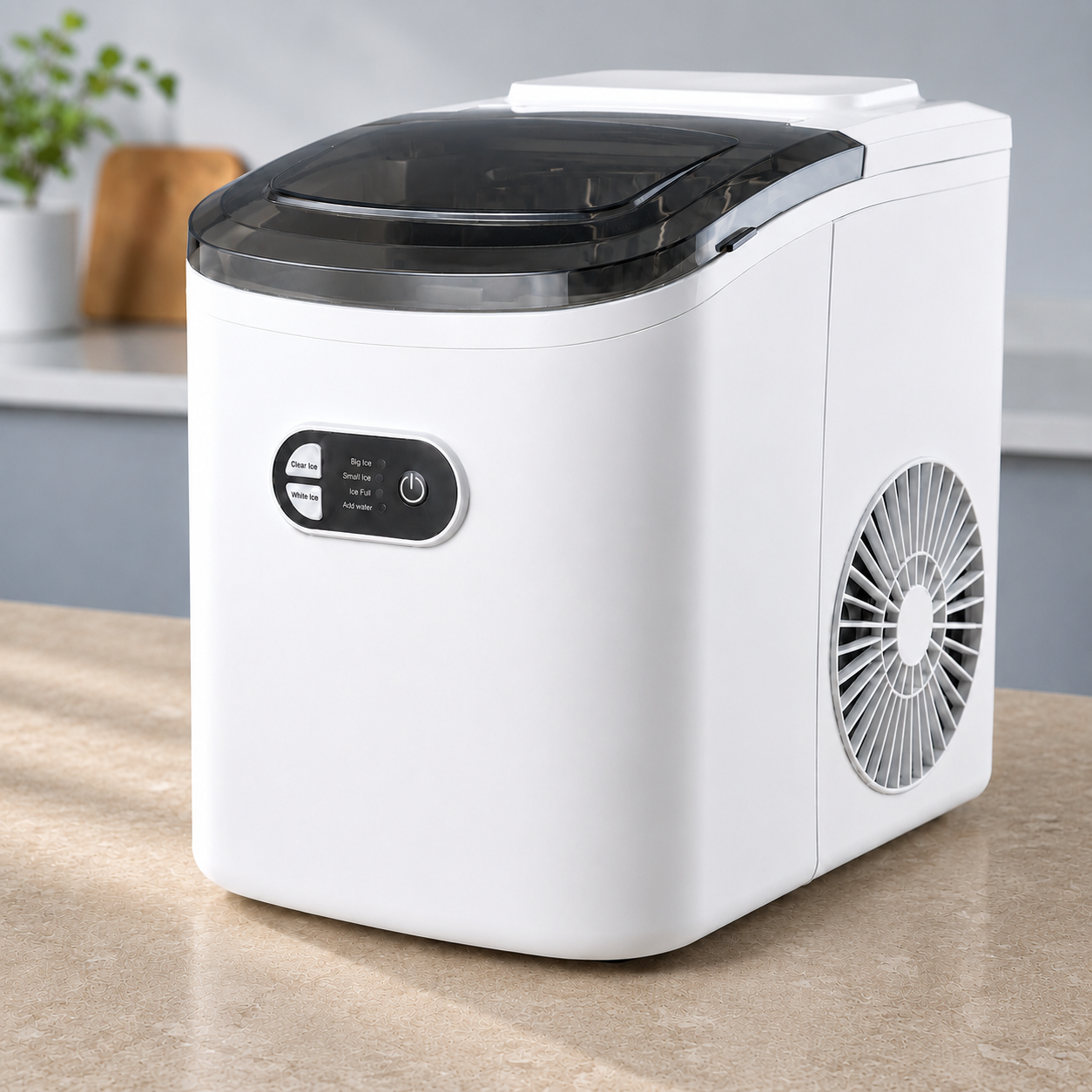 Ледогенератор BackHome Living FIN0692 до 12 кг 230 В сенсорные кнопки light touch LED дисплей Белый Ледогенератор BackHome Living FIN0692 до 12 кг 230 В сенсорные кнопки light touch LED дисплей Белый