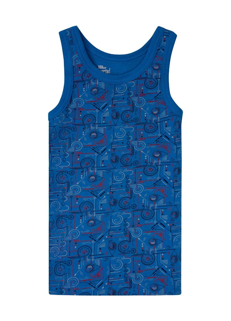 Майка хлопковая для мальчика Pepperts 370654-1 170-176 см 14-16 лет Синий (74721)