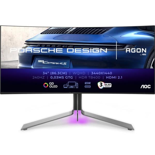 Монитор AOC Porsche Design Agon PD34 QD-OLED Black (PD34)