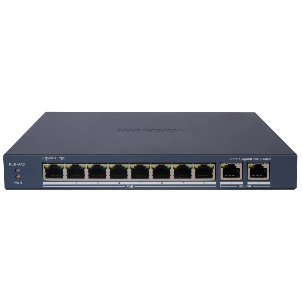 Комутатор 8 портів керований Hikvision DS-3E1510P-EIV2 POE (2971349830)