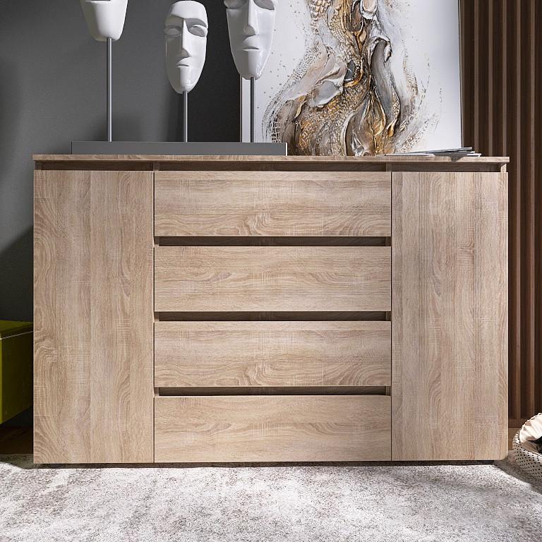 Комод Эверест Лайт КЛ-4 Дуб сонома (е-20419)