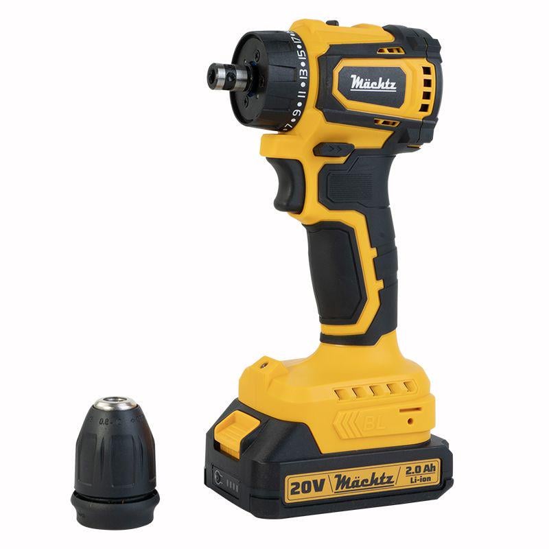 Шуруповерт аккумуляторный бесщеточный Mächtz MCD-20Q-LiB (11190) Шуруповерт аккумуляторный бесщеточный Mächtz MCD-20Q-LiB (11190)