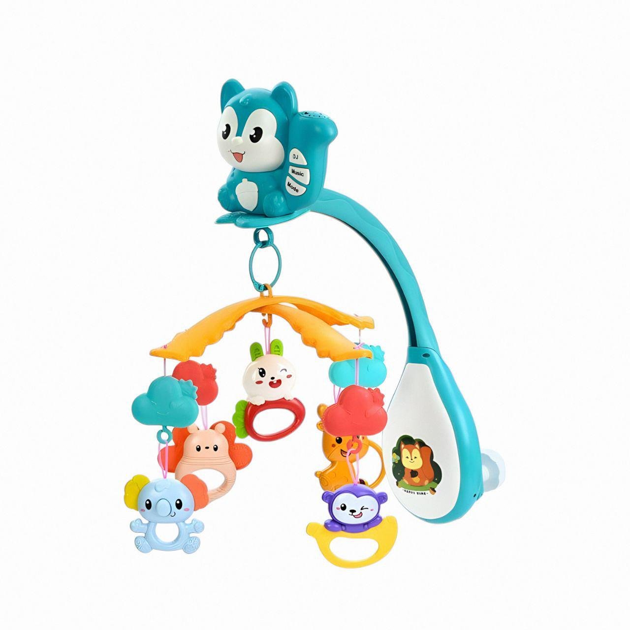 Карусель на ліжечко 668-38N з 5 підвісними пластиковими іграшками-брязкальцями брязкальцями