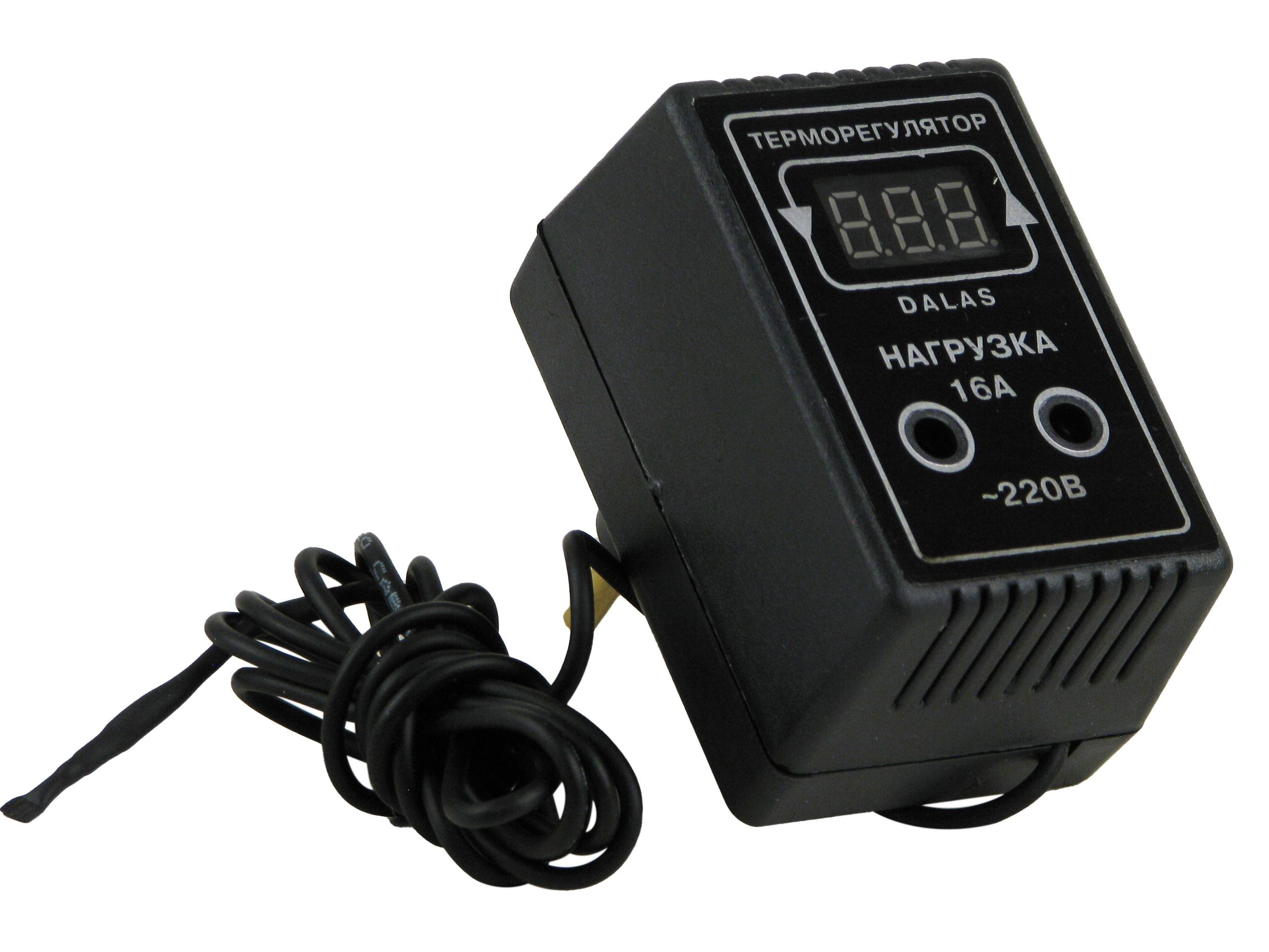 Терморегулятор Dalas в розетку HOT/COL 16А