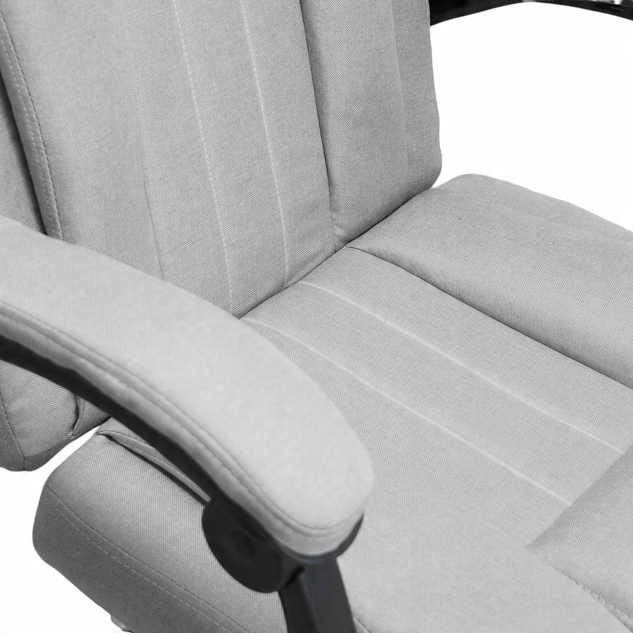 Офисное кресло BOSS KO22SZ VIP Premium с массажной подушкой с подножкой Серый (17360) - фото 8 Офисное кресло BOSS KO22SZ VIP Premium с массажной подушкой с подножкой Серый (17360) - фото 8