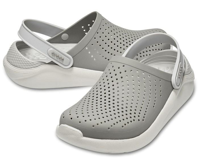 Сабо Crocs LiteRide Clog нар. M9/EUR 42-43 Smoke/Pearl White (7156734)
