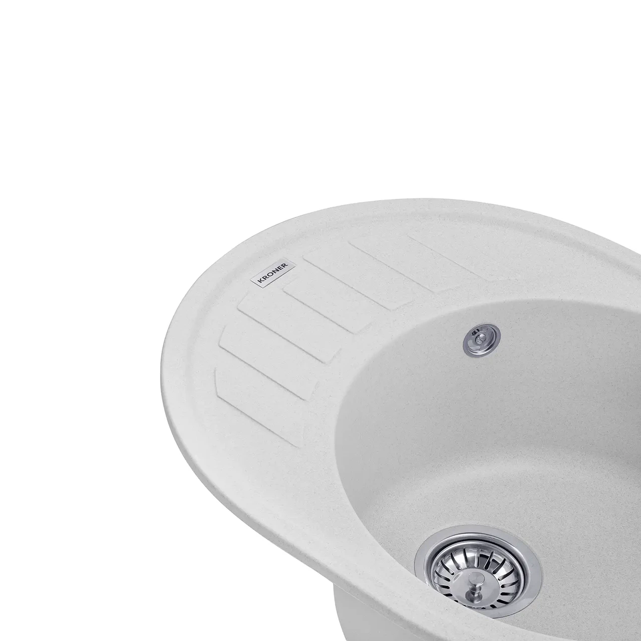 Мойка кухонная Kroner KRP Komposit COL Серый - фото 3 Мойка кухонная Kroner KRP Komposit COL Серый - фото 3