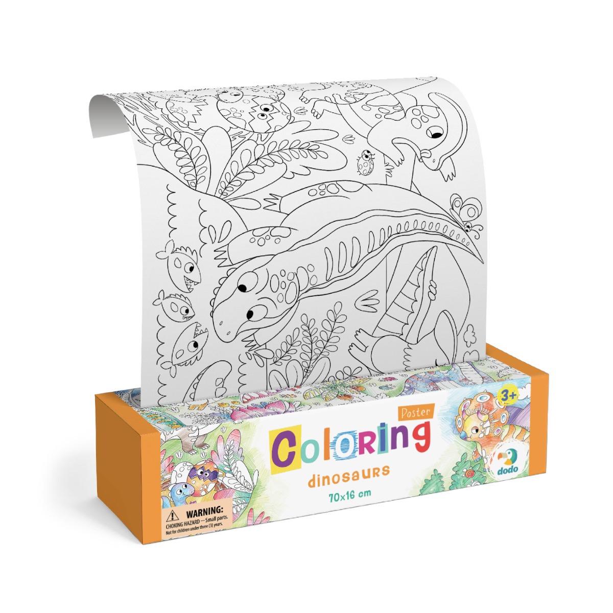 Розмальовка дитяча Dodo Динозаври 70х16 см - фото 4 Розмальовка дитяча Dodo Динозаври 70х16 см - фото 4