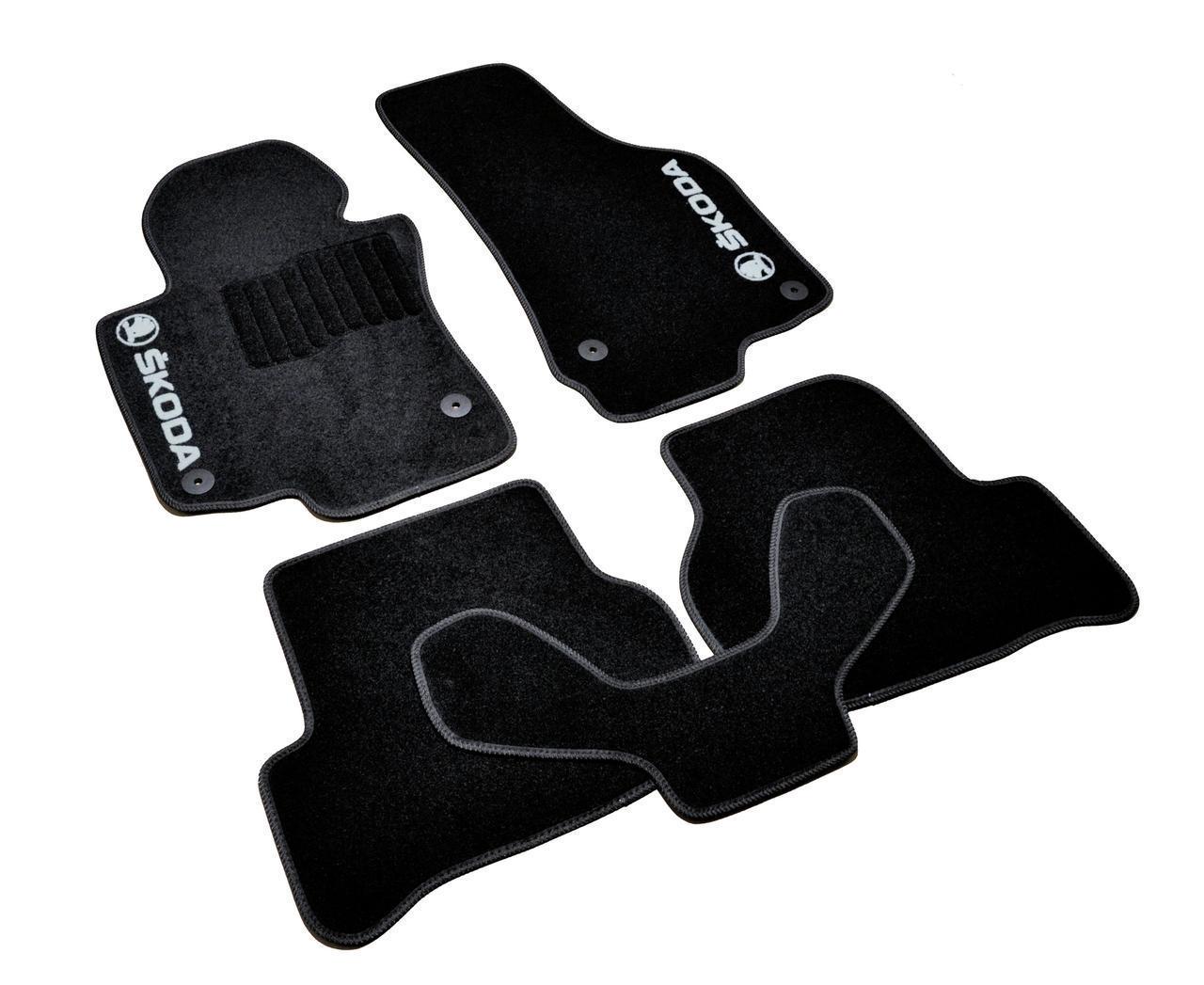 Килимки автомобільні ворсові AVTO-Gumm для Skoda Octavia A5 2004-2013 5 шт. Чорний (1398312960)