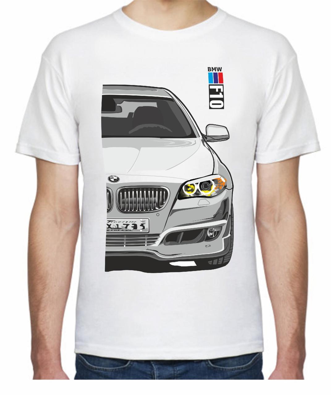 Футболка мужская Avtolife BMW F10 Stock F 105510 XXL Белый (2494943675)