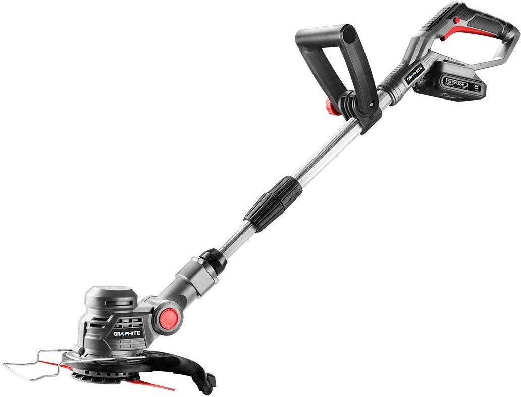 Триммер садовый аккумуляторный GRAPHITE 18В 25 см рукоятка 1,1-1,4 м 1,8 кг без АКБ и ЗУ (58G030) - фото 2