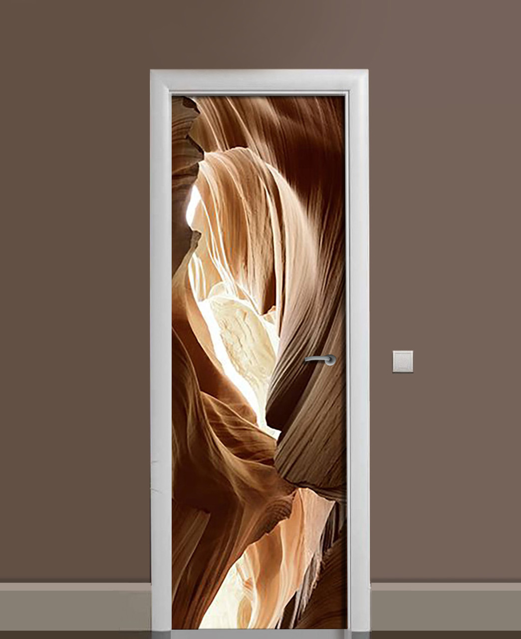 Наклейка 3D на двери Zatarga Песчаные пещеры 650х2000 мм (1323453951)