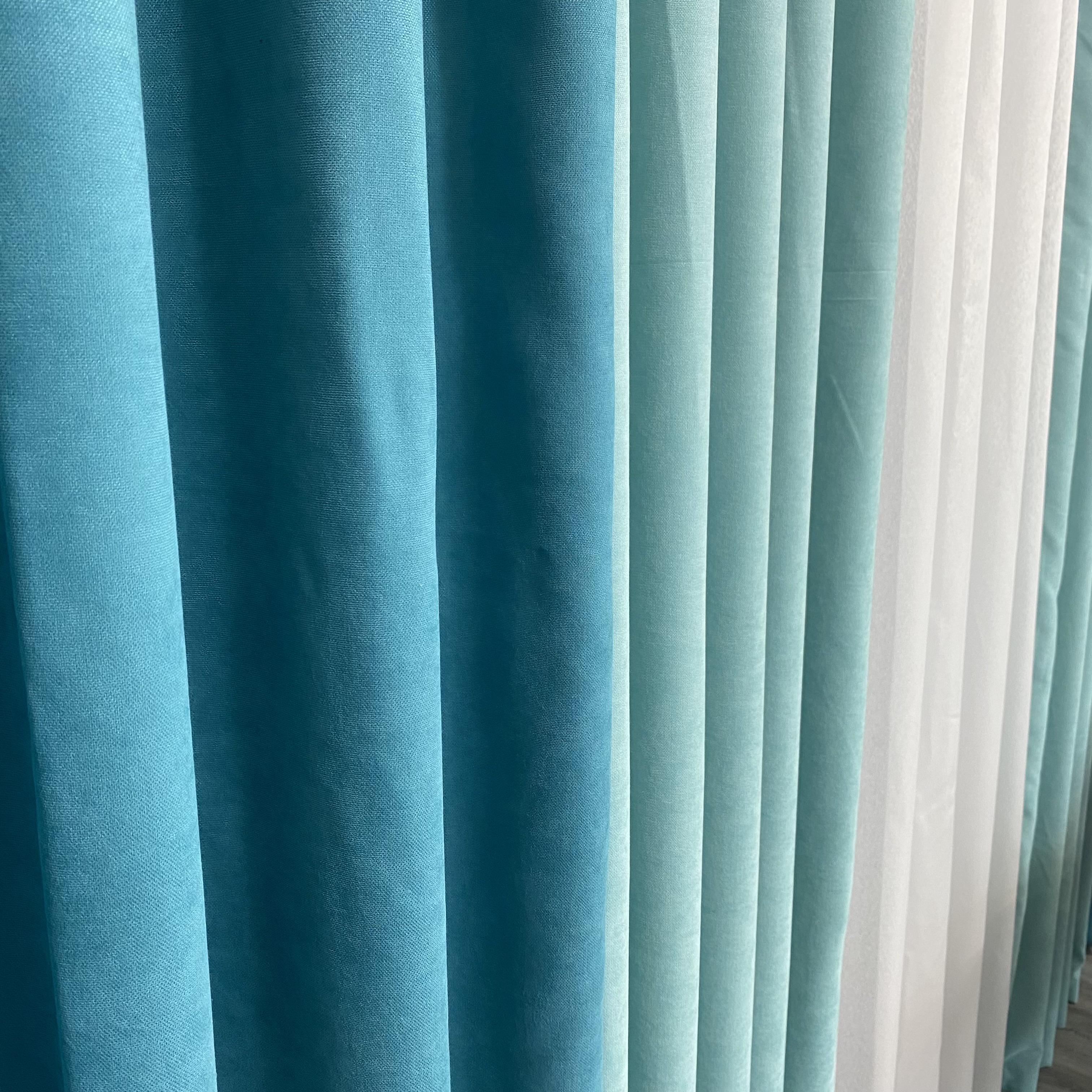 Шторы TG Home Дуэт №450 микровелюр 1,50х2,70 м Бирюзово-мятный (450-100/208) - фото 9 Шторы TG Home Дуэт №450 микровелюр 1,50х2,70 м Бирюзово-мятный (450-100/208) - фото 9