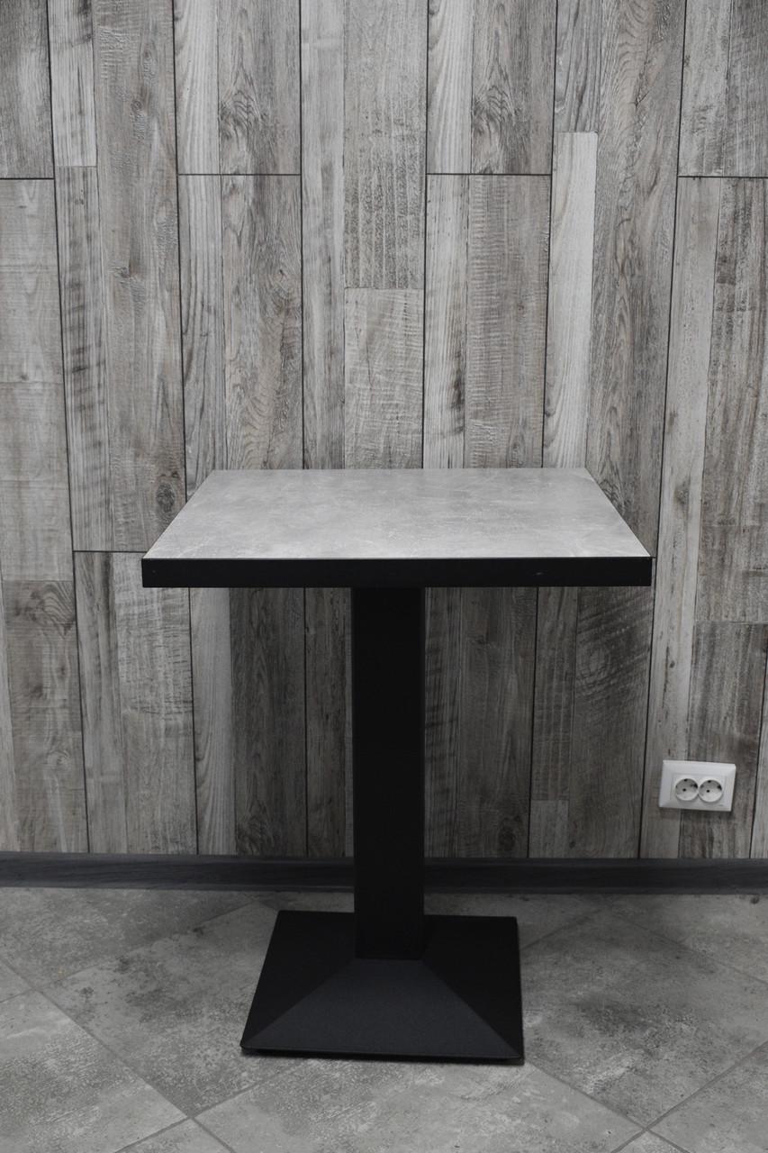 Барний стіл Loft 60х60х75 см Бетон/Чорний (28374250)