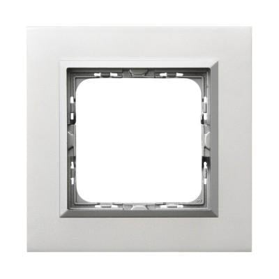 Рамка одинарная Ospel Sonata горизонтальная Алюминий (29177010) Рамка одинарная Ospel Sonata горизонтальная Алюминий (29177010)