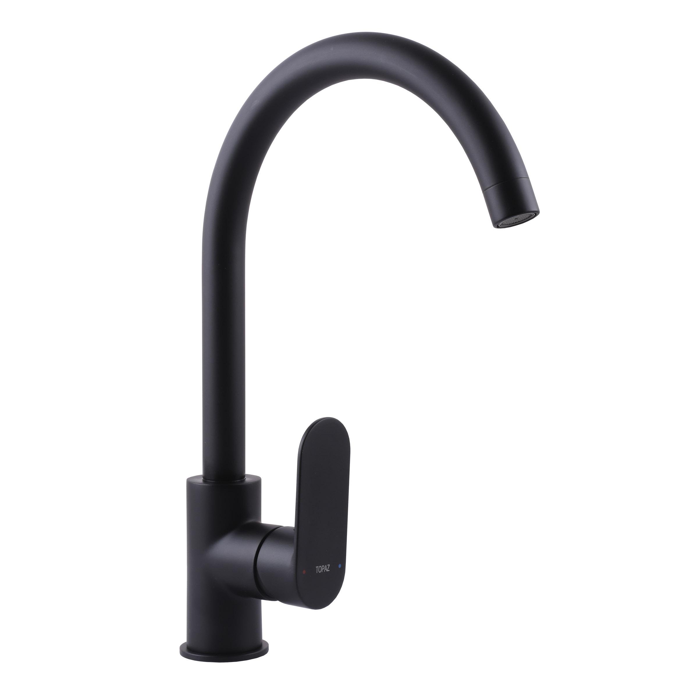 Смеситель для кухни TOPAZ BARTS TB 07403-H36-BL 000020987 однорычажный Черный (108451)